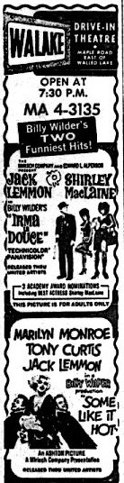 Walake Drive-In Theatre - Oak Press Ad (newer photo)